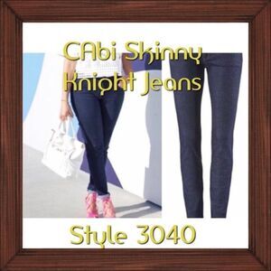 CABI Skinny Knight Jeans Dark Wash Size 6 #3040 EUC